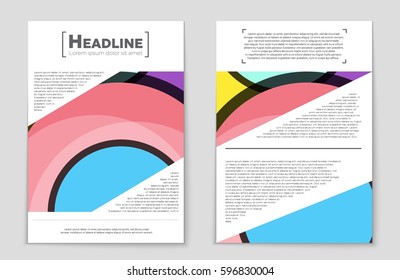 Abstract vector layout background set. For art template design, list, front page, mockup brochure theme style, banner, idea, cover, booklet, print, flyer, book, blank, card, ad, sign, sheet,, a4.