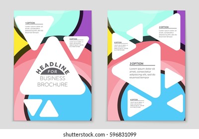 Abstract vector layout background set. For art template design, list, front page, mockup brochure theme style, banner, idea, cover, booklet, print, flyer, book, blank, card, ad, sign, sheet,, a4.