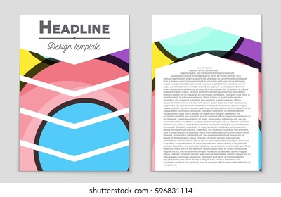 Abstract vector layout background set. For art template design, list, front page, mockup brochure theme style, banner, idea, cover, booklet, print, flyer, book, blank, card, ad, sign, sheet,, a4.