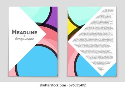 Abstract vector layout background set. For art template design, list, front page, mockup brochure theme style, banner, idea, cover, booklet, print, flyer, book, blank, card, ad, sign, sheet,, a4.