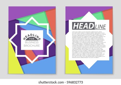 Abstract vector layout background set. For art template design, list, front page, mockup brochure theme style, banner, idea, cover, booklet, print, flyer, book, blank, card, ad, sign, sheet,, a4.