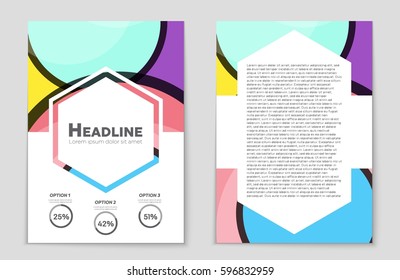 Abstract vector layout background set. For art template design, list, front page, mockup brochure theme style, banner, idea, cover, booklet, print, flyer, book, blank, card, ad, sign, sheet,, a4.