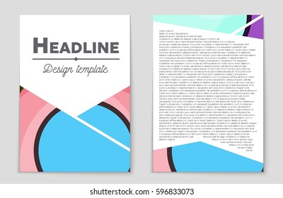 Abstract vector layout background set. For art template design, list, front page, mockup brochure theme style, banner, idea, cover, booklet, print, flyer, book, blank, card, ad, sign, sheet,, a4.