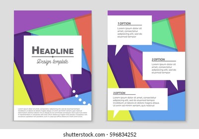 Abstract vector layout background set. For art template design, list, front page, mockup brochure theme style, banner, idea, cover, booklet, print, flyer, book, blank, card, ad, sign, sheet,, a4.