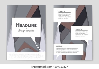 Abstract vector layout background set. For art template design, list, front page, mockup brochure theme style, banner, idea, cover, booklet, print, flyer, book, blank, card, ad, sign, sheet,, a4.