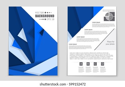 Abstract vector layout background set. For art template design, list, front page, mockup brochure theme style, banner, idea, cover, booklet, print, flyer, book, blank, card, ad, sign, sheet,, a4.