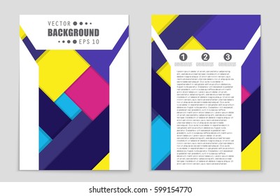 Abstract vector layout background set. For art template design, list, front page, mockup brochure theme style, banner, idea, cover, booklet, print, flyer, book, blank, card, ad, sign, sheet,, a4.