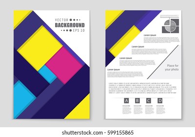 Abstract vector layout background set. For art template design, list, front page, mockup brochure theme style, banner, idea, cover, booklet, print, flyer, book, blank, card, ad, sign, sheet,, a4.