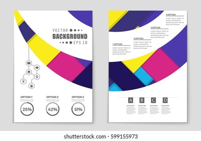 Abstract vector layout background set. For art template design, list, front page, mockup brochure theme style, banner, idea, cover, booklet, print, flyer, book, blank, card, ad, sign, sheet,, a4.