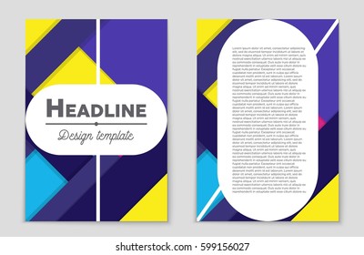 Abstract vector layout background set. For art template design, list, front page, mockup brochure theme style, banner, idea, cover, booklet, print, flyer, book, blank, card, ad, sign, sheet,, a4.