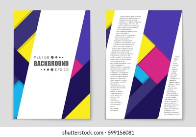 Abstract vector layout background set. For art template design, list, front page, mockup brochure theme style, banner, idea, cover, booklet, print, flyer, book, blank, card, ad, sign, sheet,, a4.