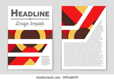 Abstract vector layout background set. For art template design, list, front page, mockup brochure theme style, banner, idea, cover, booklet, print, flyer, book, blank, card, ad, sign, sheet,, a4.