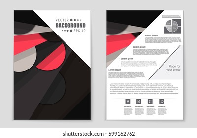 Abstract vector layout background set. For art template design, list, front page, mockup brochure theme style, banner, idea, cover, booklet, print, flyer, book, blank, card, ad, sign, sheet,, a4.