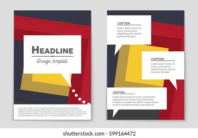 Abstract vector layout background set. For art template design, list, front page, mockup brochure theme style, banner, idea, cover, booklet, print, flyer, book, blank, card, ad, sign, sheet,, a4.