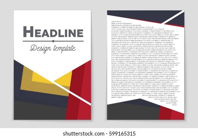 Abstract vector layout background set. For art template design, list, front page, mockup brochure theme style, banner, idea, cover, booklet, print, flyer, book, blank, card, ad, sign, sheet,, a4.