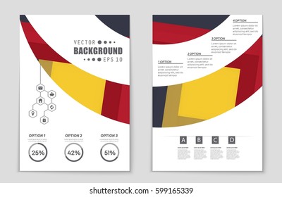 Abstract vector layout background set. For art template design, list, front page, mockup brochure theme style, banner, idea, cover, booklet, print, flyer, book, blank, card, ad, sign, sheet,, a4.