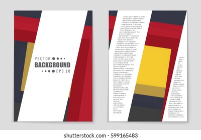 Abstract vector layout background set. For art template design, list, front page, mockup brochure theme style, banner, idea, cover, booklet, print, flyer, book, blank, card, ad, sign, sheet,, a4.