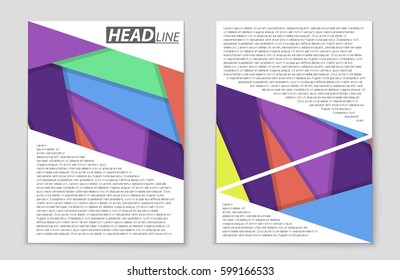 Abstract vector layout background set. For art template design, list, front page, mockup brochure theme style, banner, idea, cover, booklet, print, flyer, book, blank, card, ad, sign, sheet,, a4.