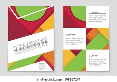 Abstract vector layout background set. For art template design, list, front page, mockup brochure theme style, banner, idea, cover, booklet, print, flyer, book, blank, card, ad, sign, sheet,, a4.