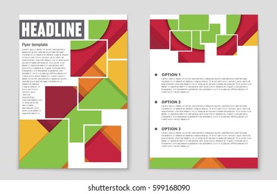 Abstract vector layout background set. For art template design, list, front page, mockup brochure theme style, banner, idea, cover, booklet, print, flyer, book, blank, card, ad, sign, sheet,, a4.