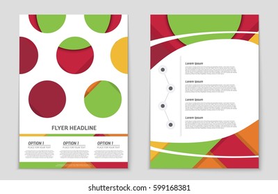 Abstract vector layout background set. For art template design, list, front page, mockup brochure theme style, banner, idea, cover, booklet, print, flyer, book, blank, card, ad, sign, sheet,, a4.