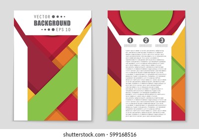 Abstract vector layout background set. For art template design, list, front page, mockup brochure theme style, banner, idea, cover, booklet, print, flyer, book, blank, card, ad, sign, sheet,, a4.