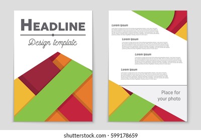 Abstract vector layout background set. For art template design, list, front page, mockup brochure theme style, banner, idea, cover, booklet, print, flyer, book, blank, card, ad, sign, sheet,, a4.