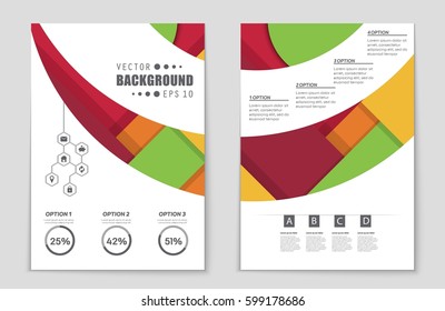 Abstract vector layout background set. For art template design, list, front page, mockup brochure theme style, banner, idea, cover, booklet, print, flyer, book, blank, card, ad, sign, sheet,, a4.