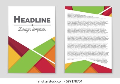 Abstract vector layout background set. For art template design, list, front page, mockup brochure theme style, banner, idea, cover, booklet, print, flyer, book, blank, card, ad, sign, sheet,, a4.