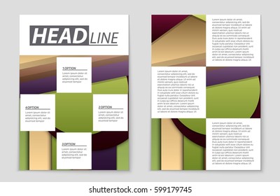 Abstract vector layout background set. For art template design, list, front page, mockup brochure theme style, banner, idea, cover, booklet, print, flyer, book, blank, card, ad, sign, sheet,, a4.