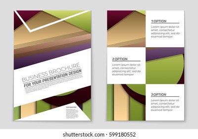 Abstract vector layout background set. For art template design, list, front page, mockup brochure theme style, banner, idea, cover, booklet, print, flyer, book, blank, card, ad, sign, sheet,, a4.