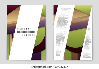 Abstract vector layout background set. For art template design, list, front page, mockup brochure theme style, banner, idea, cover, booklet, print, flyer, book, blank, card, ad, sign, sheet,, a4.