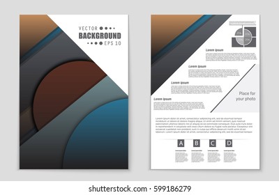 Abstract vector layout background set. For art template design, list, front page, mockup brochure theme style, banner, idea, cover, booklet, print, flyer, book, blank, card, ad, sign, sheet,, a4.