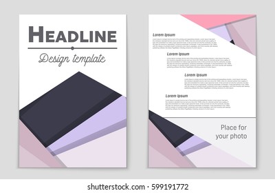 Abstract vector layout background set. For art template design, list, front page, mockup brochure theme style, banner, idea, cover, booklet, print, flyer, book, blank, card, ad, sign, sheet,, a4.