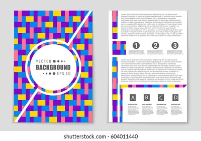 Abstract vector layout background set. For art template design, list, front page, mockup brochure theme style, banner, idea, cover, booklet, print, flyer, book, blank, card, ad, sign, sheet,, a4.