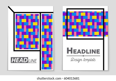 Abstract vector layout background set. For art template design, list, front page, mockup brochure theme style, banner, idea, cover, booklet, print, flyer, book, blank, card, ad, sign, sheet,, a4.