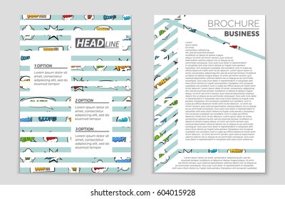 Abstract vector layout background set. For art template design, list, front page, mockup brochure theme style, banner, idea, cover, booklet, print, flyer, book, blank, card, ad, sign, sheet,, a4.