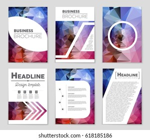 Abstract vector layout background set. For art template design, list, page, mockup brochure theme style, banner, idea, cover, booklet, print, flyer, book, blank, card, ad, sign, sheet,, a4.