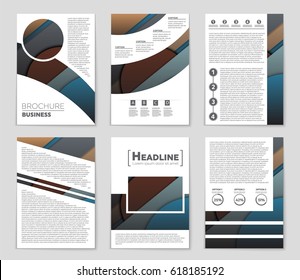 Abstract vector layout background set. For art template design, list, front page, mockup brochure theme style, banner, idea, cover, booklet, print, flyer, book, blank, card, ad, sign, sheet,, a4