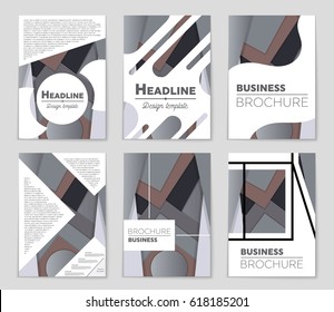Abstract vector layout background set. For art template design, list, front page, mockup brochure theme style, banner, idea, cover, booklet, print, flyer, book, blank, card, ad, sign, sheet,, a4