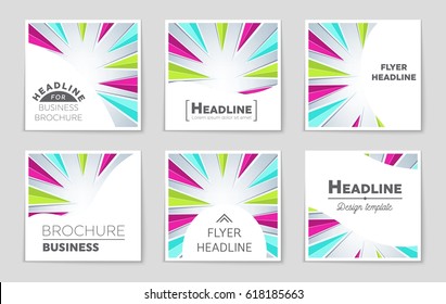 Abstract vector layout background set. For art template design, list, page, mockup brochure theme style, banner, idea, cover, booklet, print, flyer, book, blank, card, ad, sign, sheet,, a4