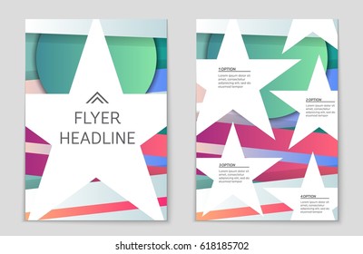 Abstract vector layout background set. For art template design, list, front page, mockup brochure theme style, banner, idea, cover, booklet, print, flyer, book, blank, card, ad, sign, sheet,, a4