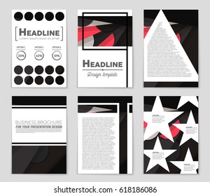 Abstract vector layout background set. For art template design, list, front page, mockup brochure theme style, banner, idea, cover, booklet, print, flyer, book, blank, card, ad, sign, sheet,, a4