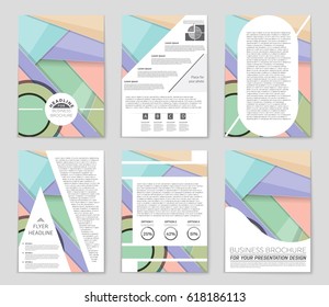 Abstract vector layout background set. For art template design, list, front page, mockup brochure theme style, banner, idea, cover, booklet, print, flyer, book, blank, card, ad, sign, sheet,, a4
