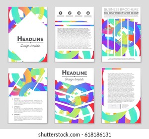 Abstract vector layout background set. For art template design, list, front page, mockup brochure theme style, banner, idea, cover, booklet, print, flyer, book, blank, card, ad, sign, sheet,, a4.