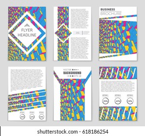 Abstract vector layout background set. For art template design, list, front page, mockup brochure theme style, banner, idea, cover, booklet, print, flyer, book, blank, card, ad, sign, sheet,, a4