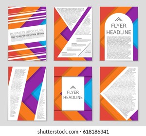 Abstract vector layout background set. For art template design, list, front page, mockup brochure theme style, banner, idea, cover, booklet, print, flyer, book, blank, card, ad, sign, sheet,, a4