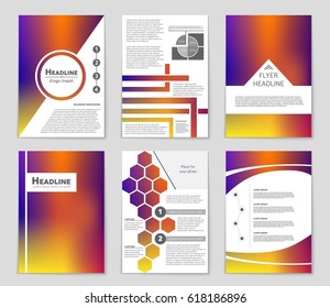 Abstract vector layout background set. For art template design, list, page, mockup brochure theme style, banner, idea, cover, booklet, print, flyer, book, blank, card, ad, sign, sheet,, a4