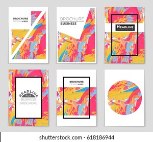 Abstract vector layout background set. For art template design, list, front page, mockup brochure theme style, banner, idea, cover, booklet, print, flyer, book, blank, card, ad, sign, sheet,, a4.