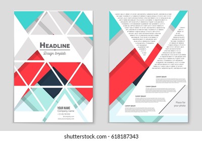 Abstract vector layout background set. For art template design, list, front page, mockup brochure theme style, banner, idea, cover, booklet, print, flyer, book, blank, card, ad, sign, sheet,, a4
